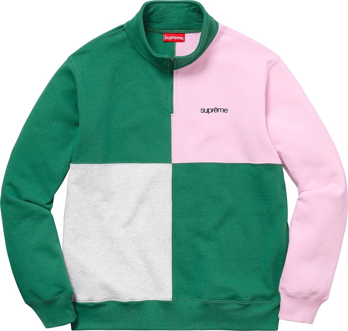 Color Blocked Half Zip Sweatshirt view 2